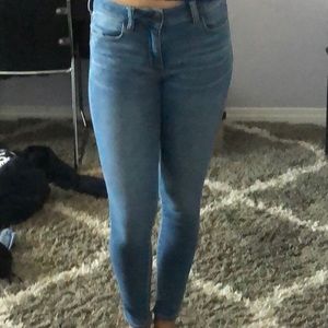 Blue skinny jeans